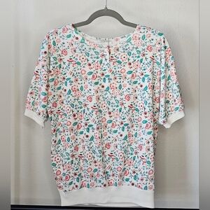 Vintage Womens Partners Floral Top Size Small.